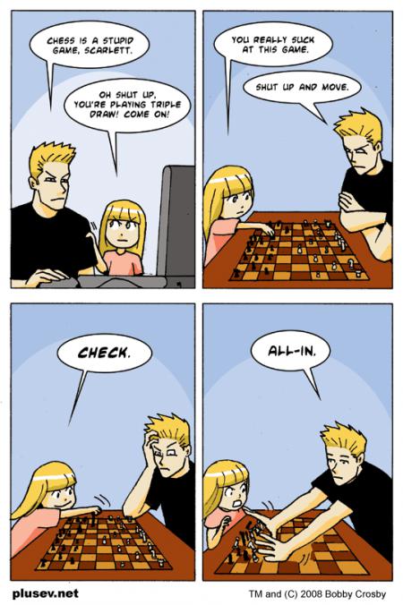 Chess and Poker - Check, All-In | LOLROFLMAO