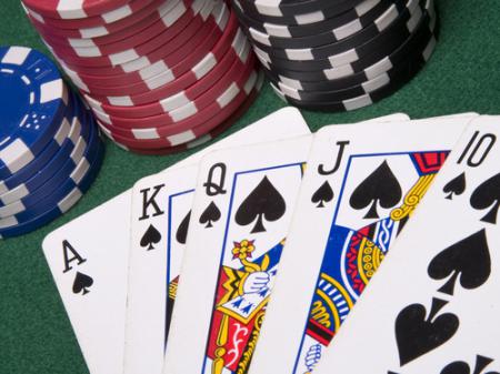 Обои Покер, комбинация Флэш Рояль (Royal ...