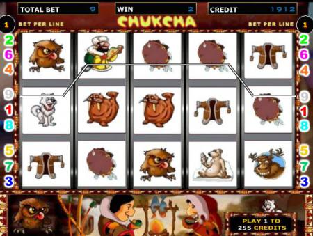 Бонусы игрового автомата Chukcha