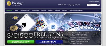 1500$ от Prestige Casino | Сайт про покер, покер ...